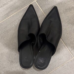 Zara black mules